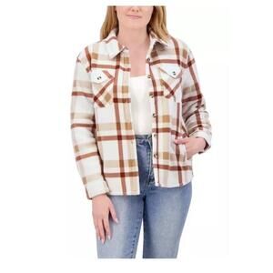 Sage Ladies' Plush Shirt Jacket Rust Size  XS AN7